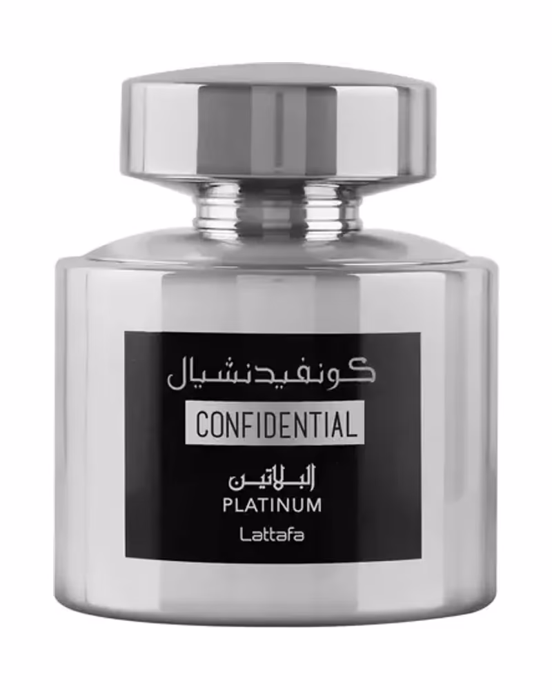 Lattafa Confidential Platinum, frasco de 100 ml